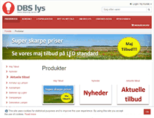 Tablet Screenshot of dbslys.dk